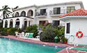 The Inn and pool shot from the beach.